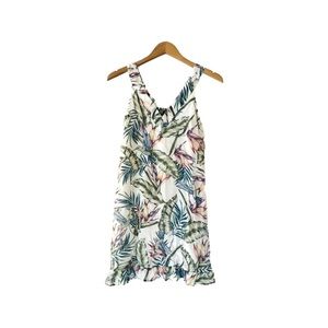 H&M Tropical Palm Print Sundress | Breezy Summer Dress | Size 8